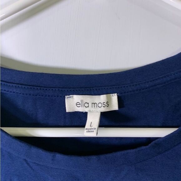 Ella Moss Large Blue Embroidered Shirt‎ - Picture 4 of 5